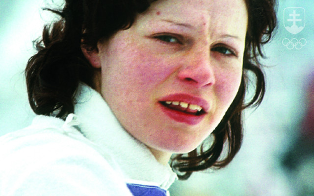 Fotografia z mladých čias, keď si Gabriela Sekajová ako 21-ročná priniesla štafetovú medailu zo svetového šampionátu 1974 vo Falune.