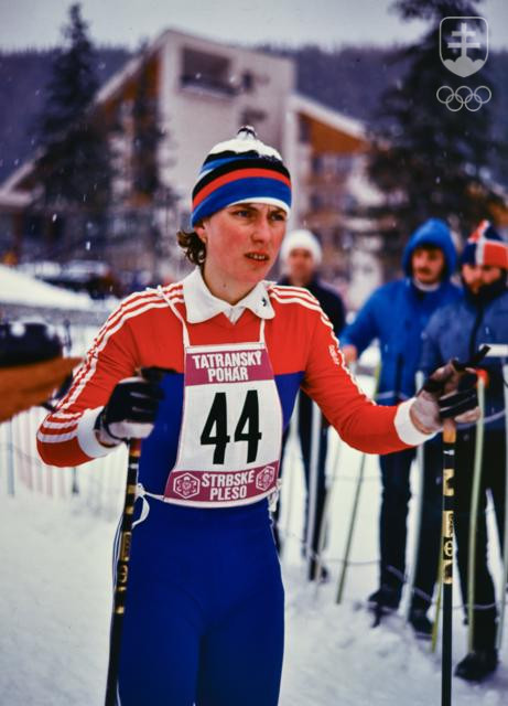 Na fotografii z Tatranského pohára zhruba v období, keď začala súťažiť aj vo Svetovom pohári.